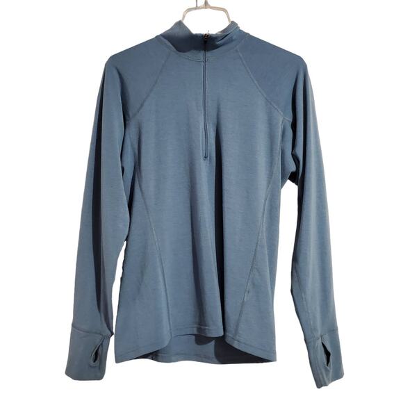Patagonia Capilene Mens Midweight Layer 1/2 Zip Pullover Size S Long Sleeve Blue - Picture 1 of 9
